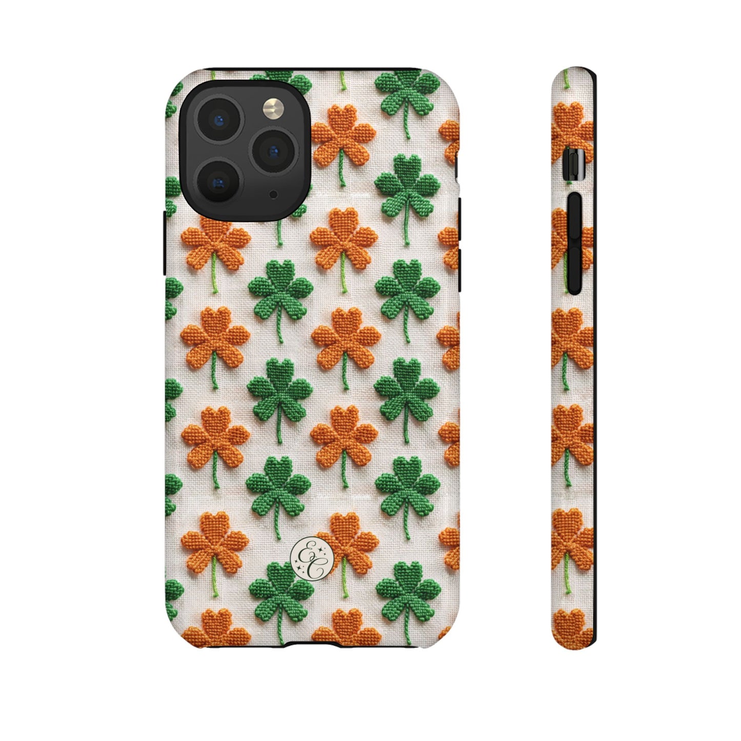 Lucky Shamrock Pattern Tough Phone Case