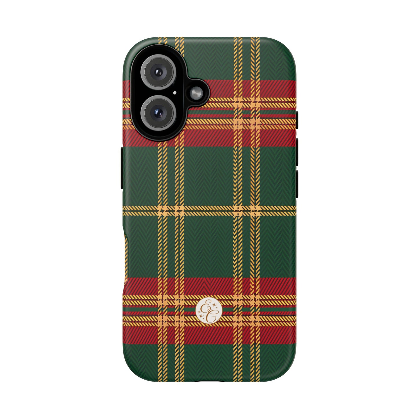 Green Red & Gold Plaid Tough Phone Case