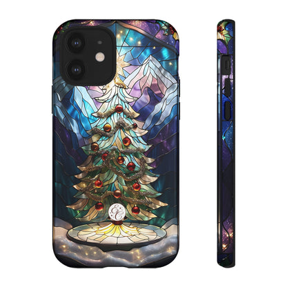 Christmas Tree Stained Glass Tough Phone Case