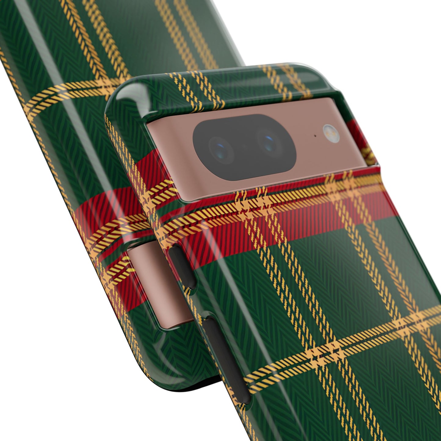 Green Red & Gold Plaid Tough Phone Case