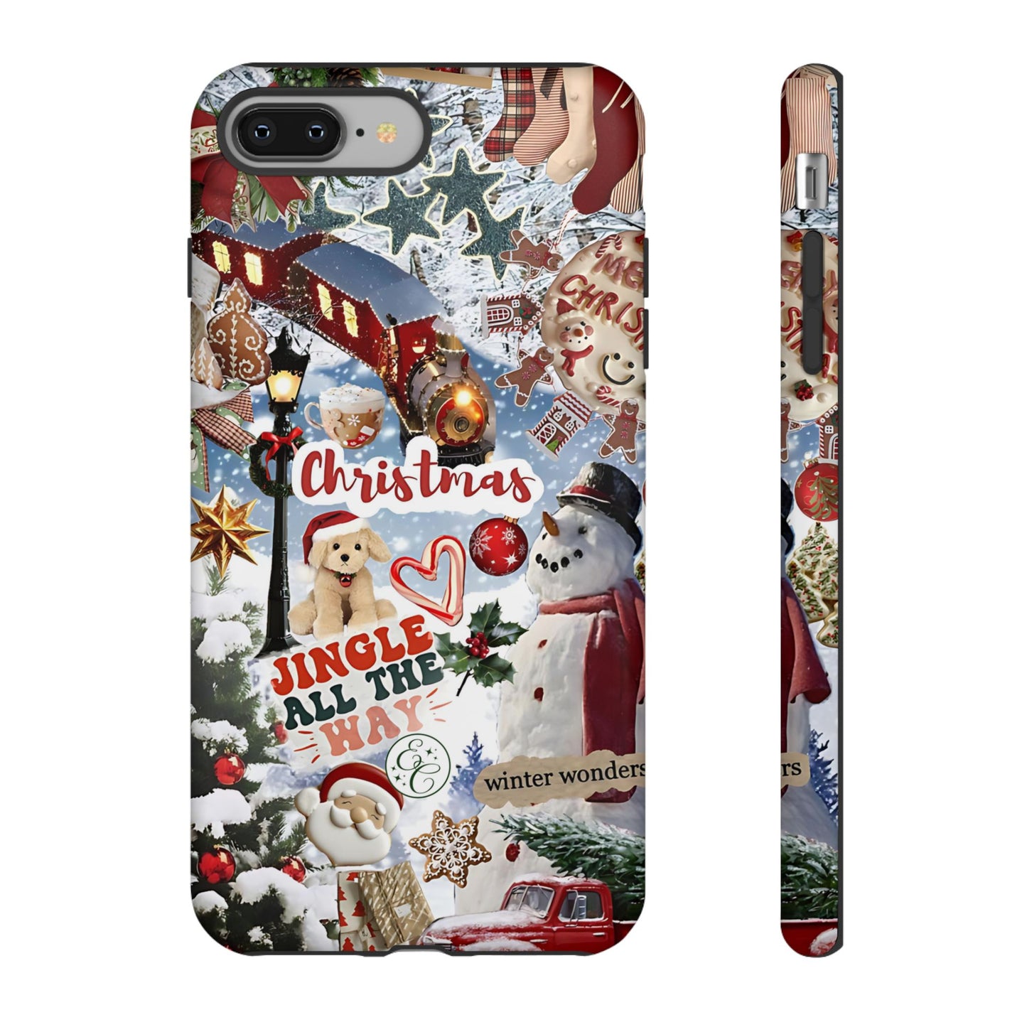 Christmas Holiday Collage Tough Phone Case