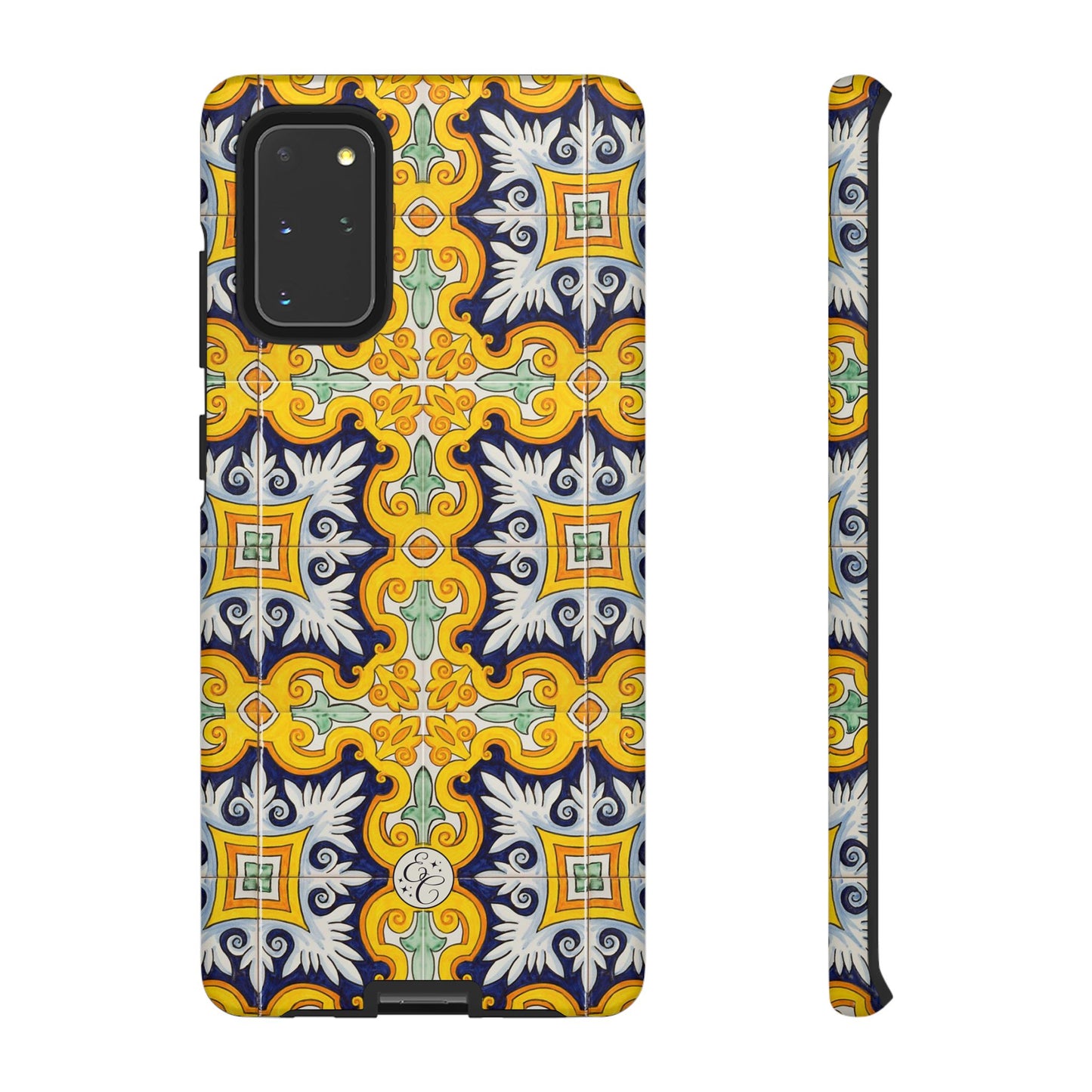 Vintage Floral Tile Tough Phone Case