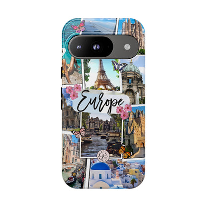Europe Travel Collage Tough Phone Case