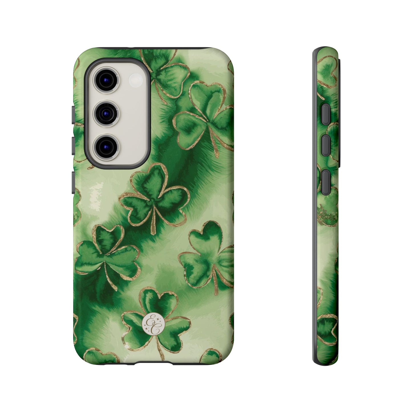 Shamrock Watercolor Pattern Tough Phone Case