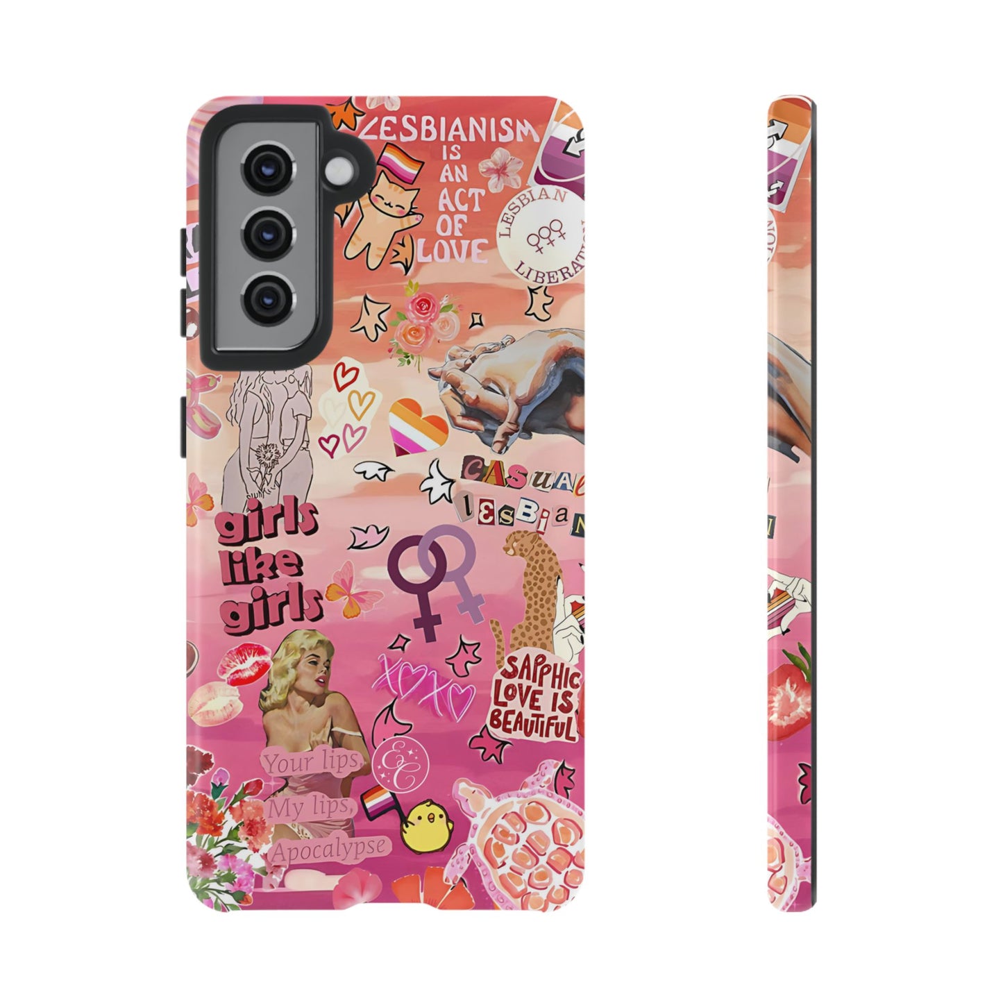 Lesbian Collage Tough Phone Case