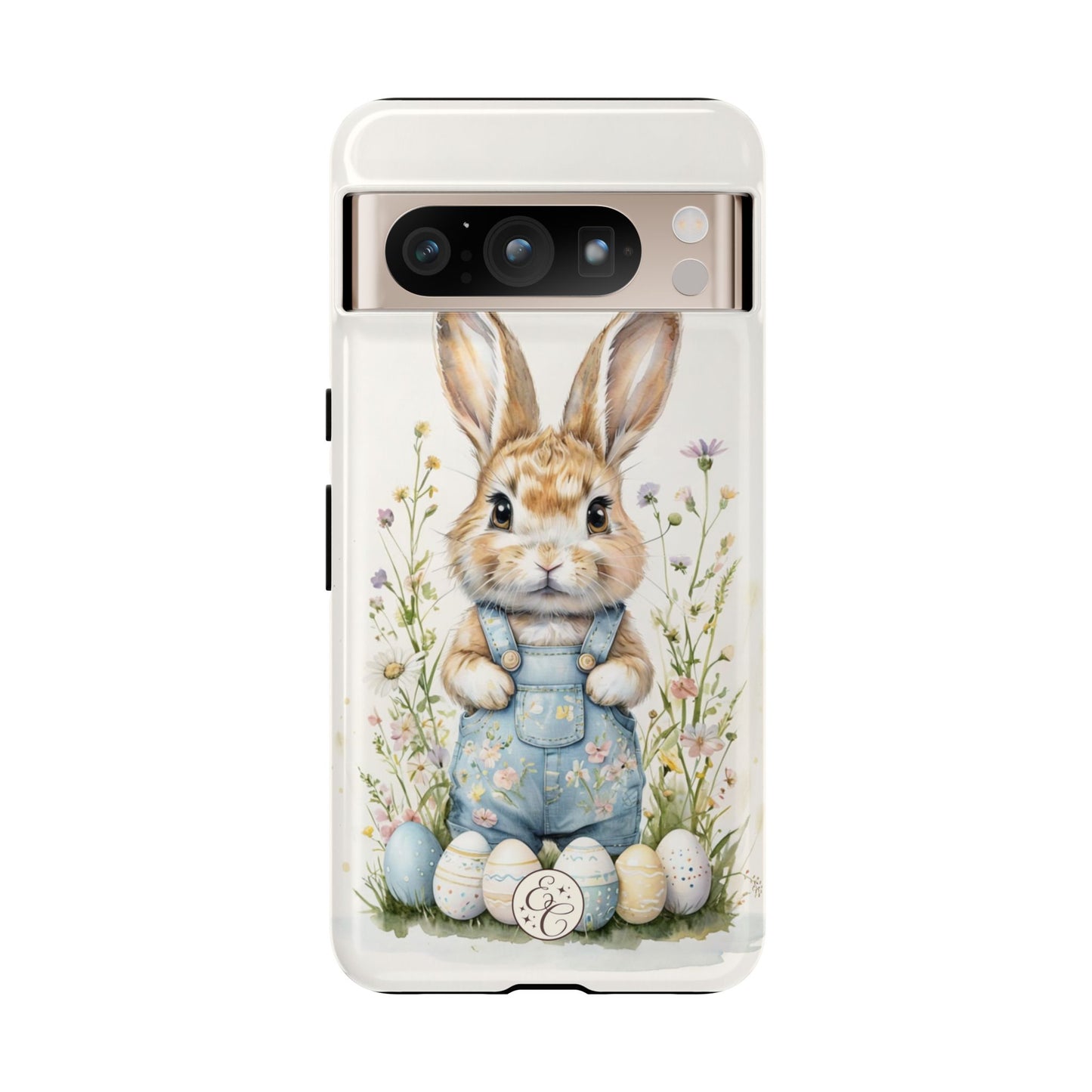 Bunny with Easter Eggs Tough Phone Case