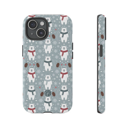 Cute Polar Bear Pattern Tough Phone Case