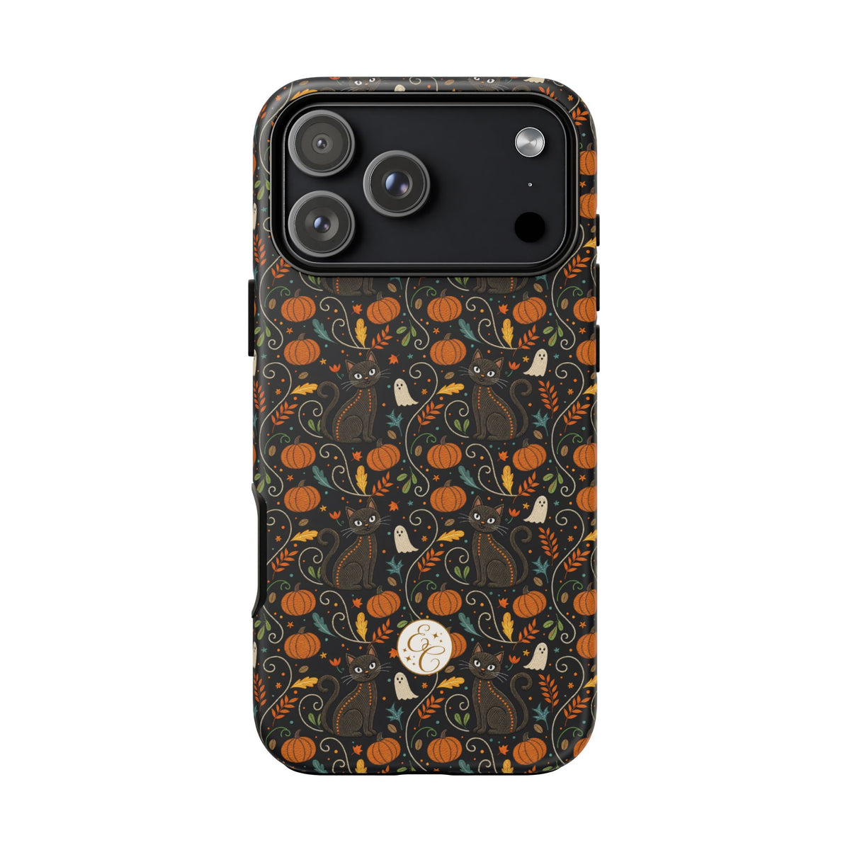Boho Black Cat Halloween Phone Case