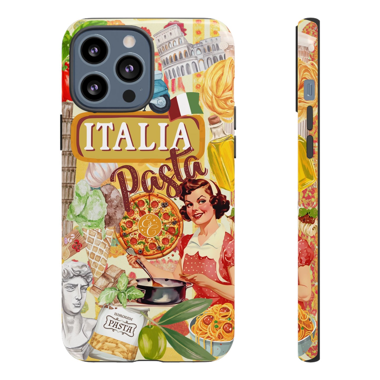 Italian Cuisine Collage Tough Phone Case