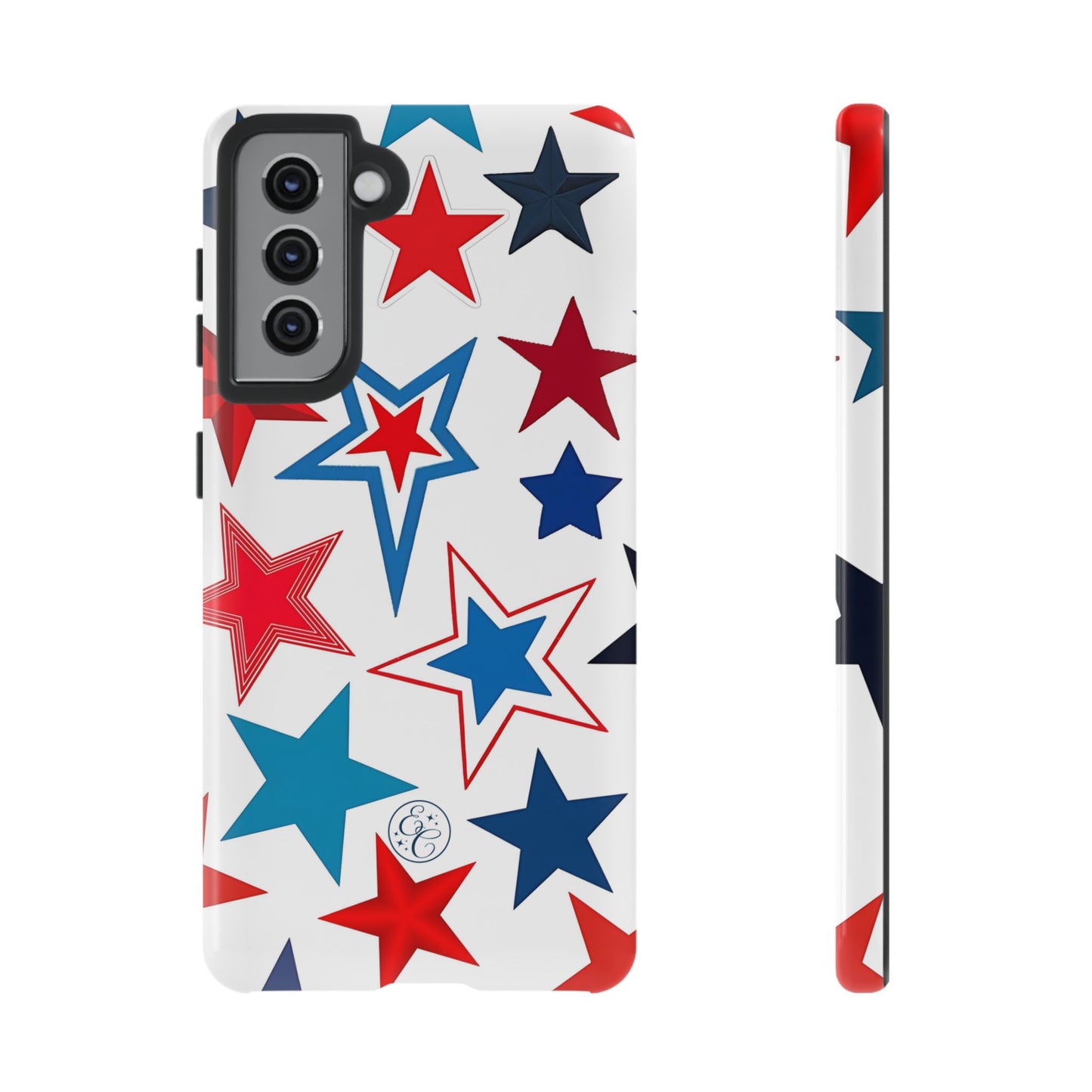 Patriotic Star Pattern Tough Phone Case