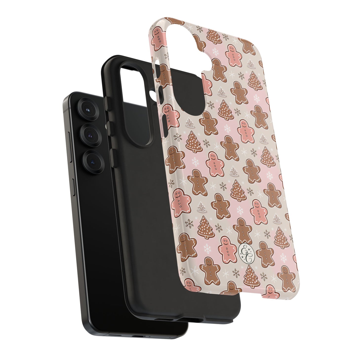 Gingerbread Men & Xmas Tree Pattern Tough Phone Case