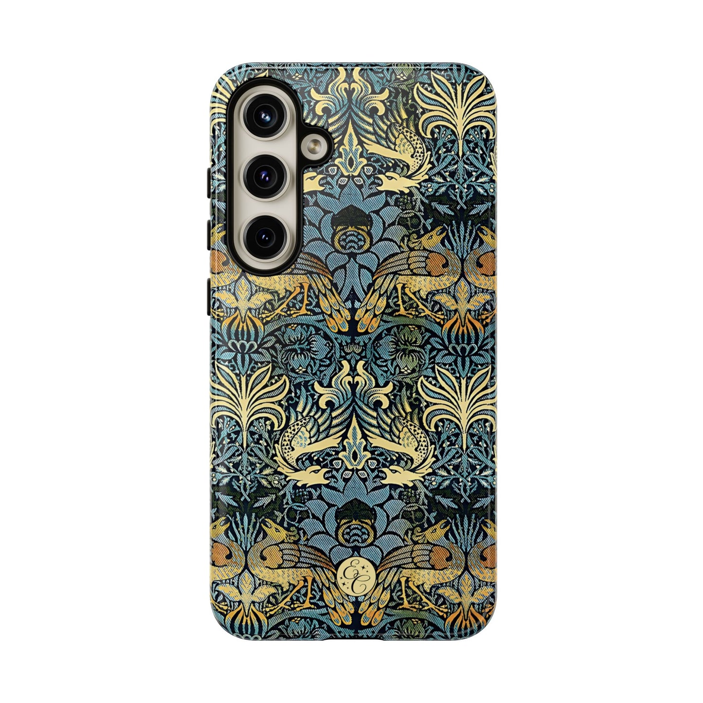 William Morris Peacock and Dragon Tough Phone Case