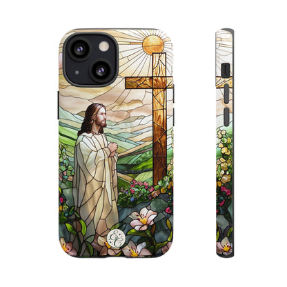Jesus Stained Glass Tough Phone Case