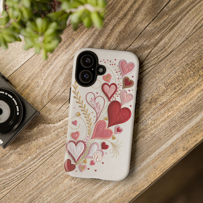 Hearts Pattern Tough Phone Case