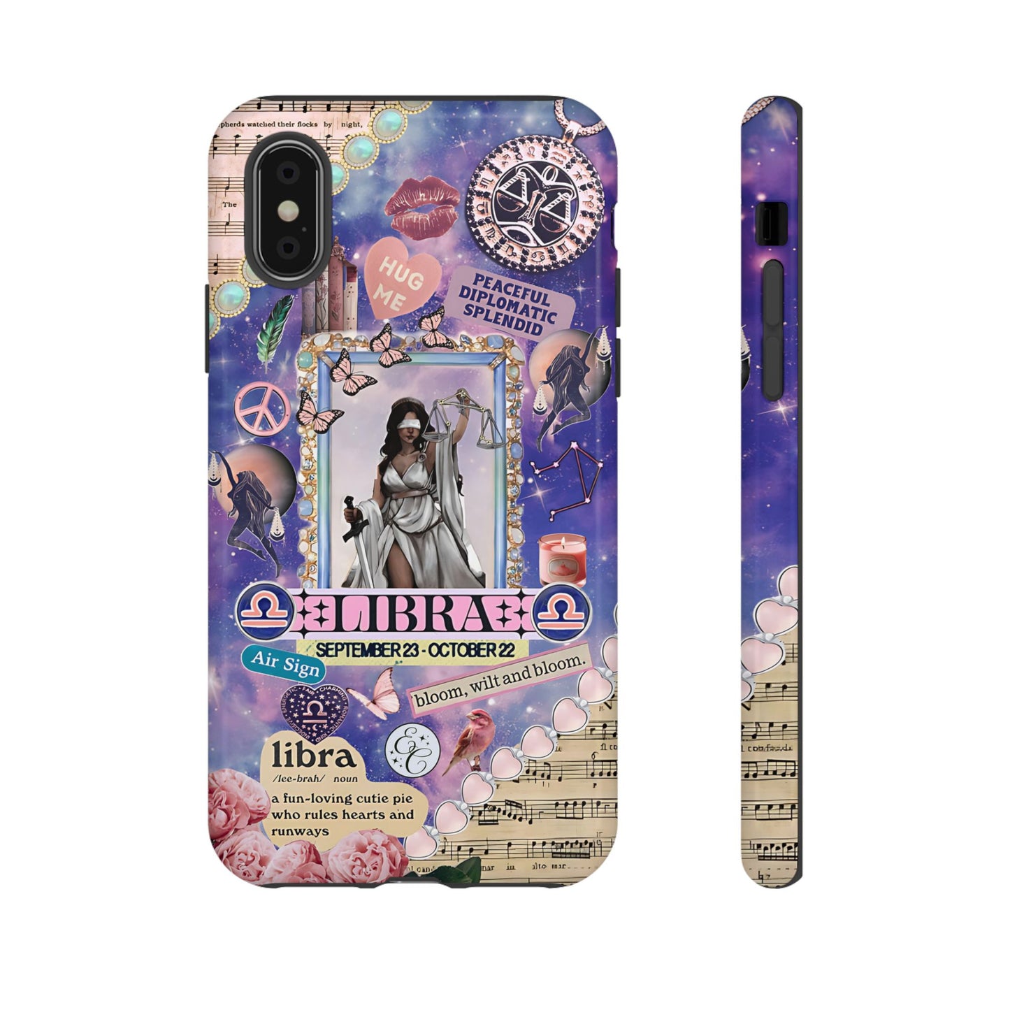 Libra Zodiac Star Sign Tough Phone Case