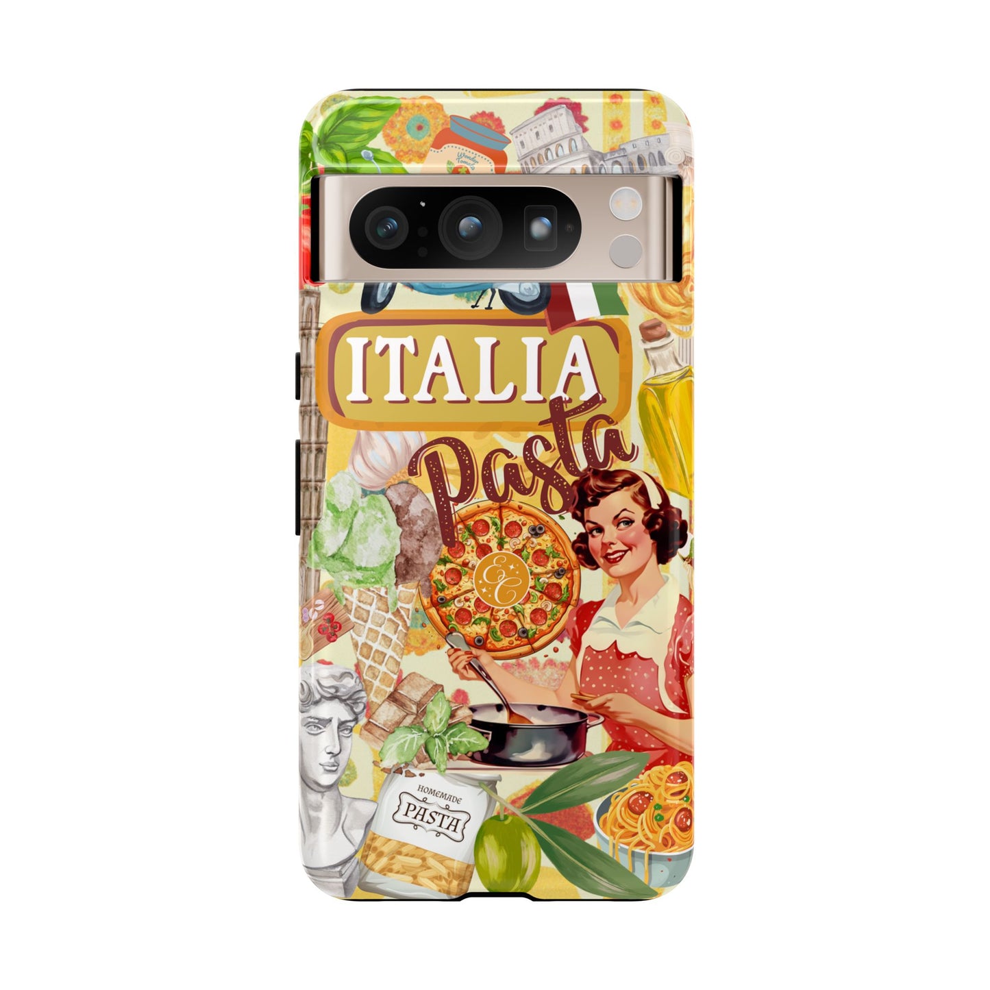 Italian Cuisine Collage Tough Phone Case