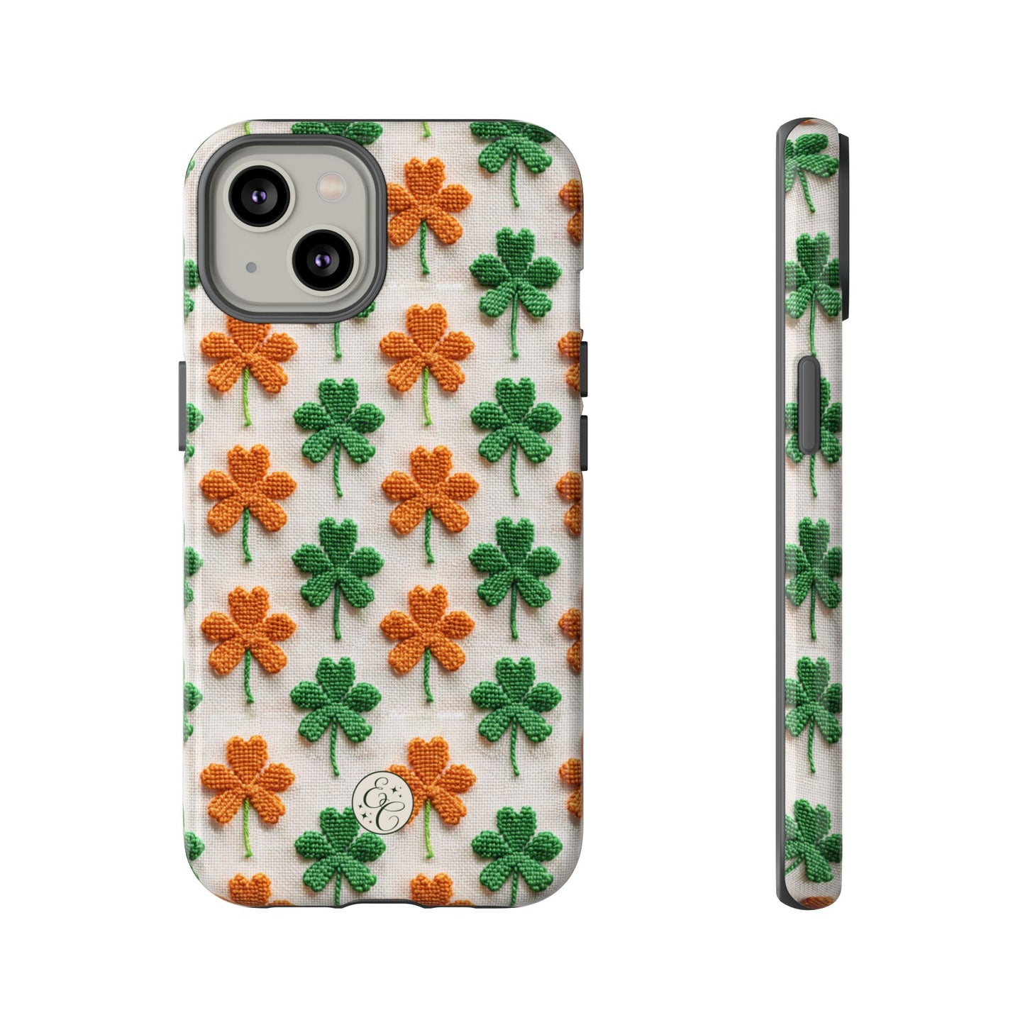 Lucky Shamrock Pattern Tough Phone Case