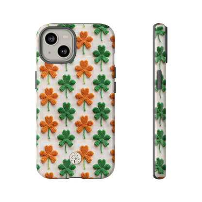 Lucky Shamrock Pattern Tough Phone Case