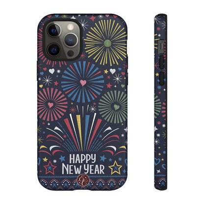 Happy New Year Fireworks Tough Phone Case