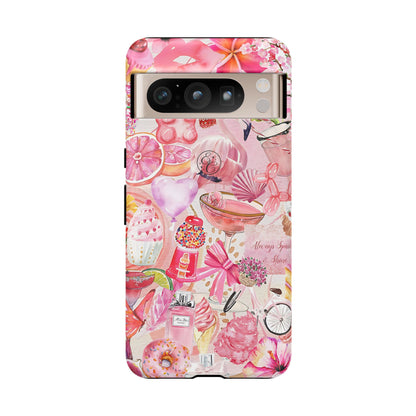 Pink Collage Tough Phone Case