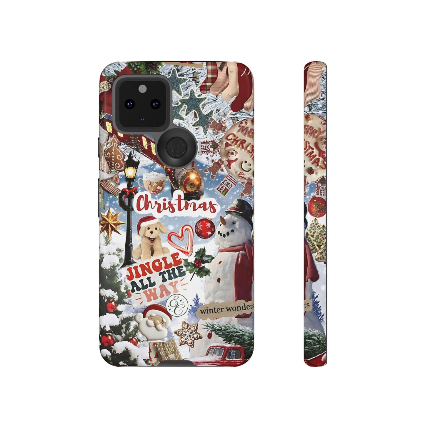 Christmas Holiday Collage Tough Phone Case