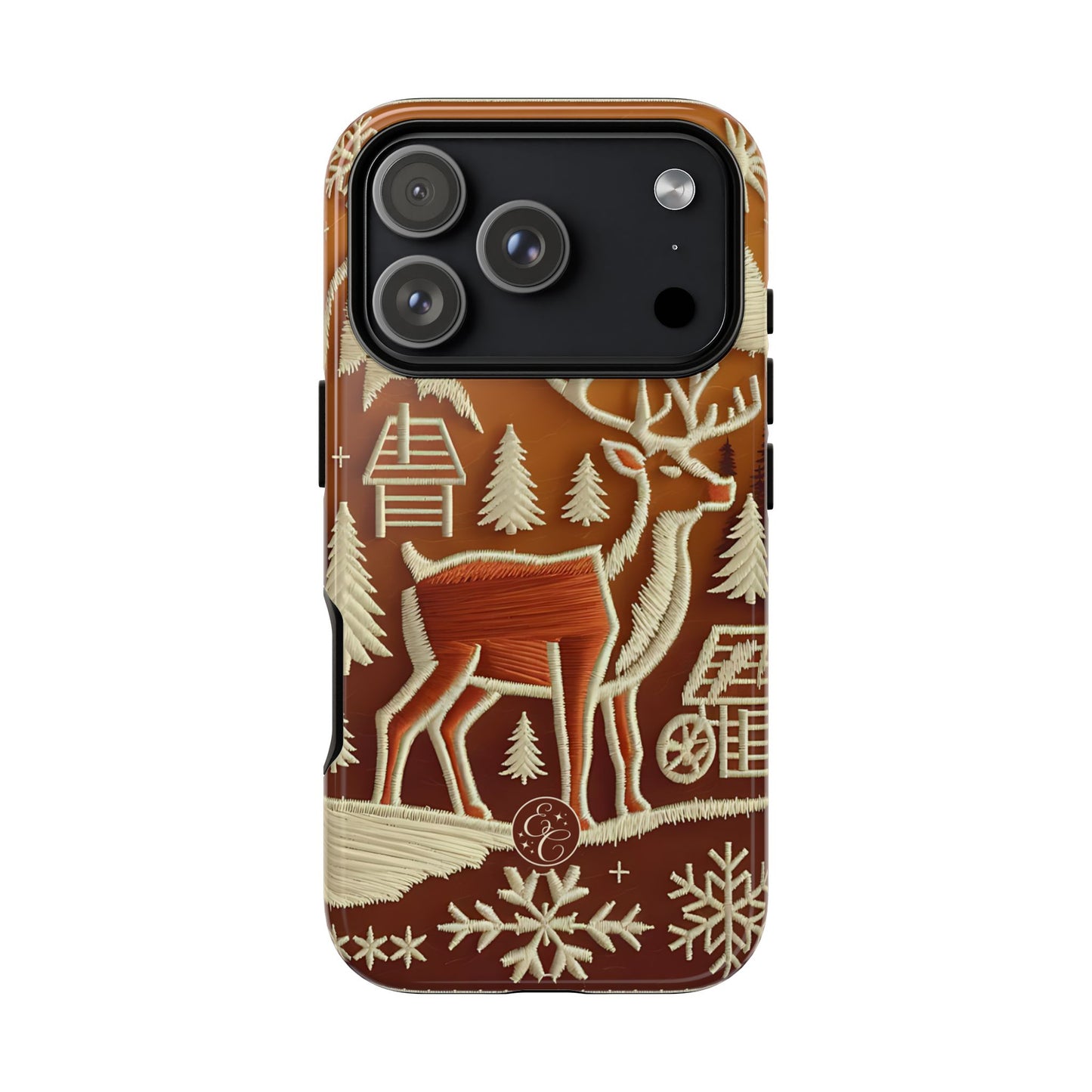 Rustic Reindeer Tough Phone Case