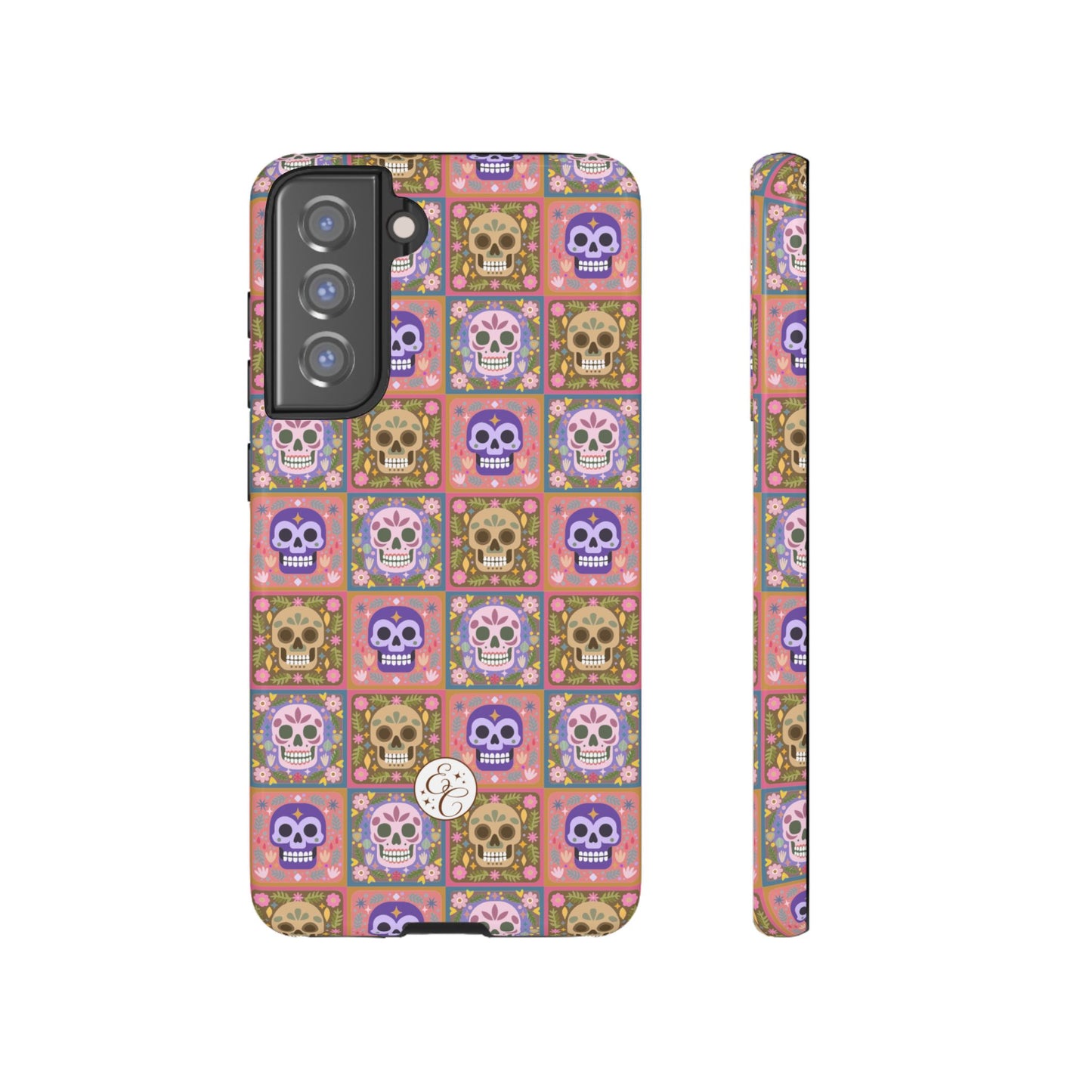 Sugar Skull Pattern Tough Phone Case