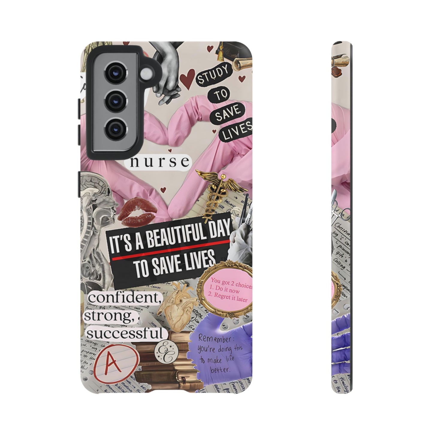 Nurse Inspirational Collage Tough Phone Case