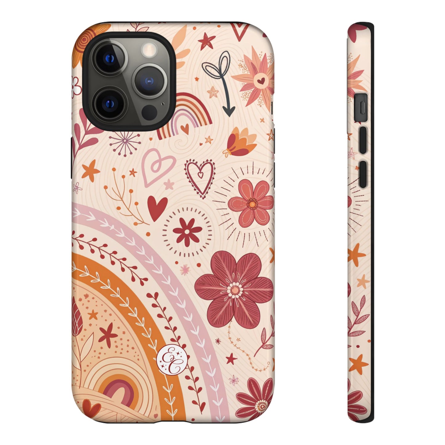 Lesbian Boho Doodle Tough Phone Case