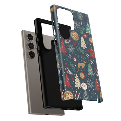 Christmas Holiday Pattern Tough Phone Case