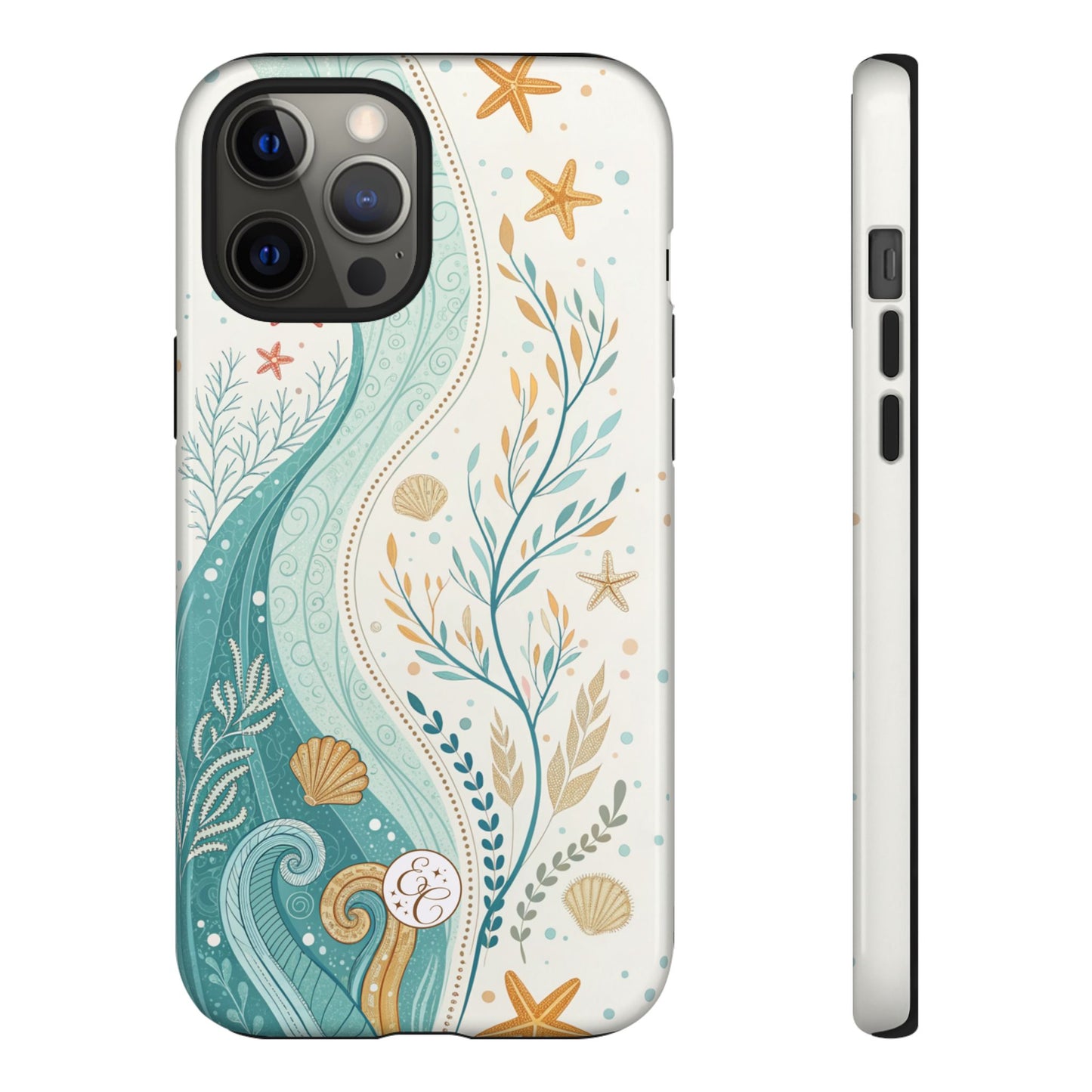 Ocean Boho Doodle Tough Phone Case