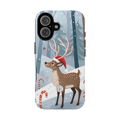 Reindeer in Winter Wonderland Tough Phone Case