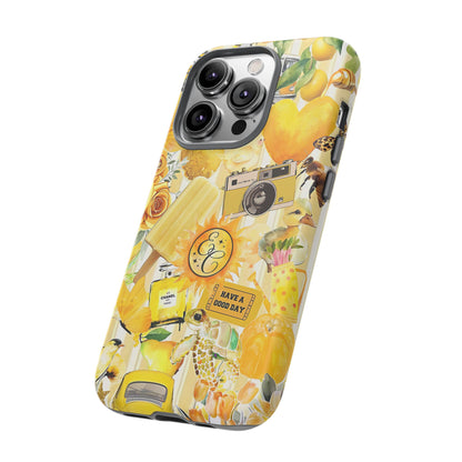 Yellow Aesthetic Collage Tough Phone Case