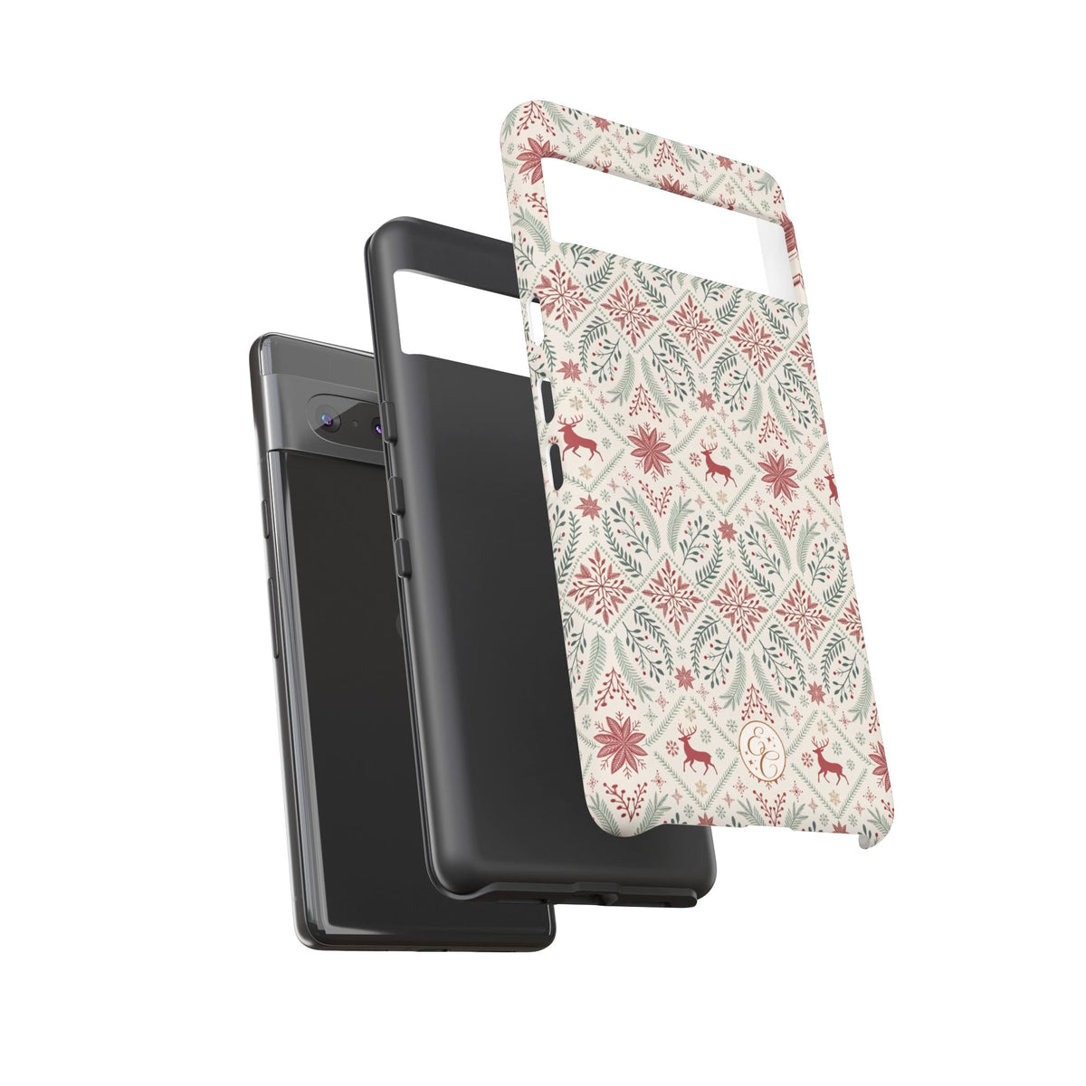Red Reindeer Christmas Pattern Phone Case