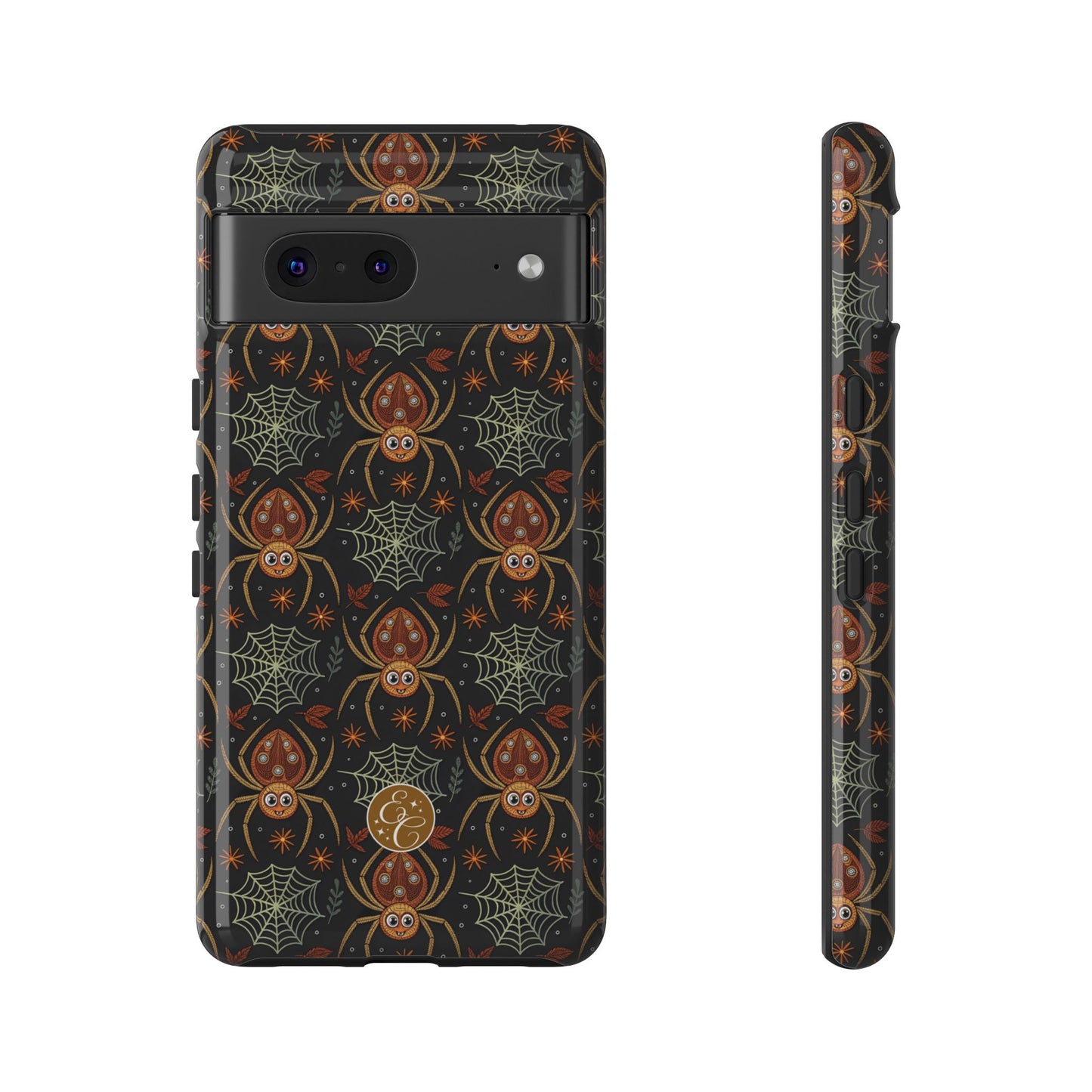 Boho Halloween Spider Pattern Tough Phone Case
