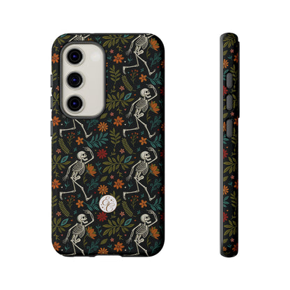 Halloween Boho Skeleton Pattern Tough Phone Case