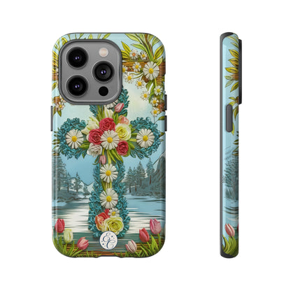 Floral Cross Tough Phone Case