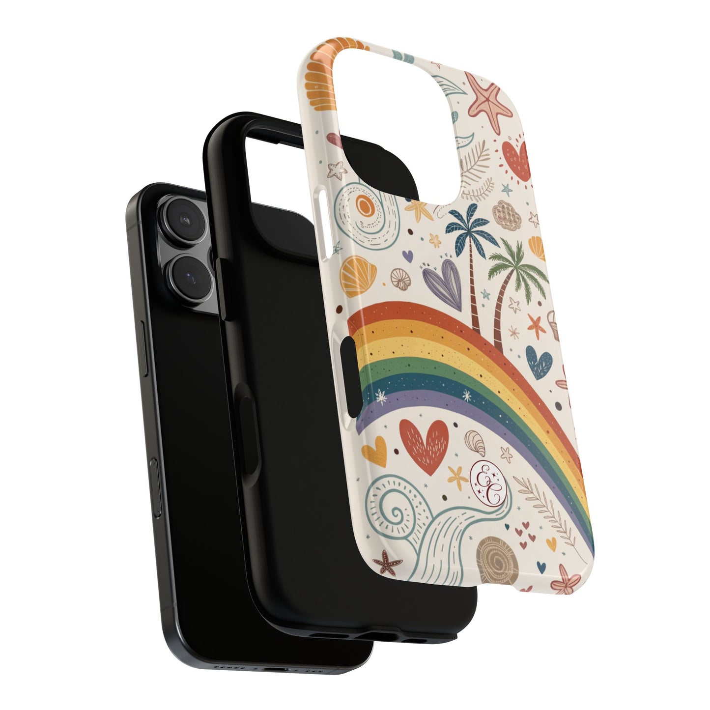 Rainbow Pride Boho Beach Tough Phone Case