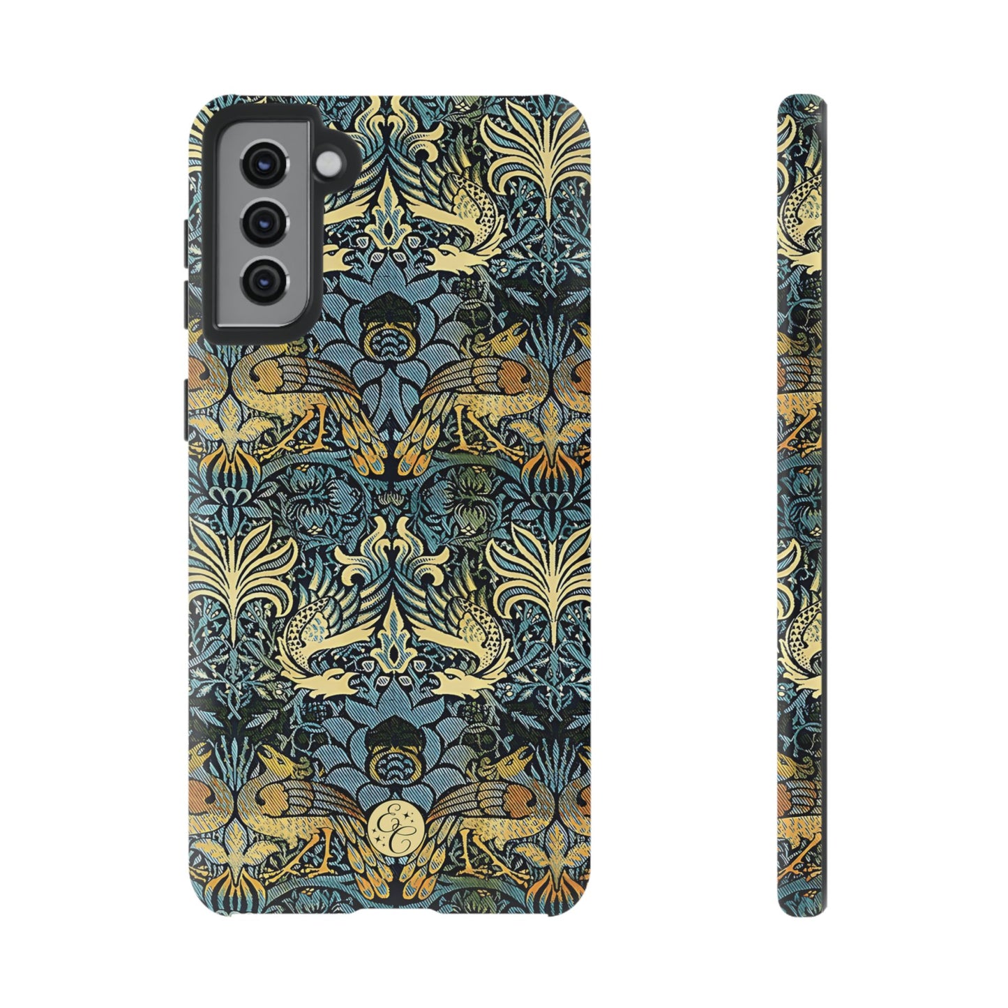 William Morris Peacock and Dragon Tough Phone Case