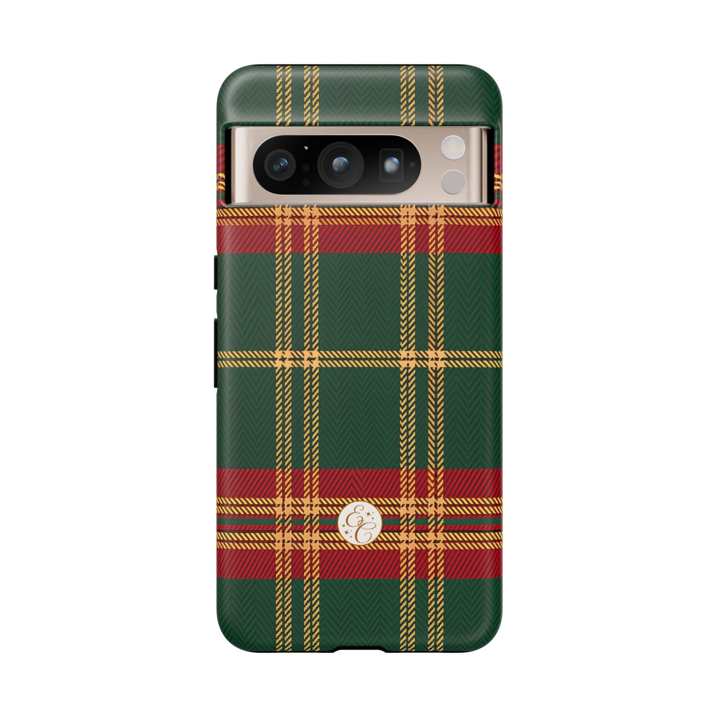Green Red & Gold Plaid Tough Phone Case