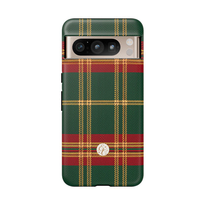 Green Red & Gold Plaid Tough Phone Case