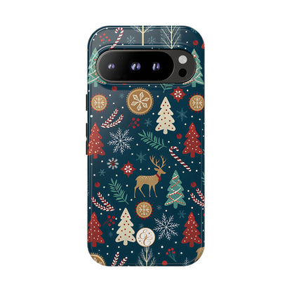 Christmas Holiday Pattern Tough Phone Case