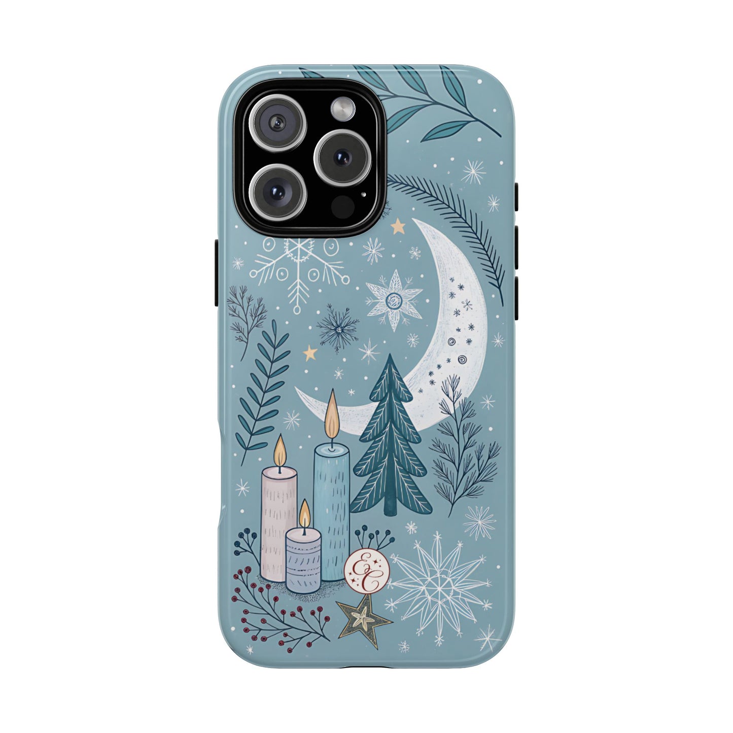 Winter Moon & Candles Tough Phone Case