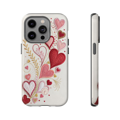 Hearts Pattern Tough Phone Case