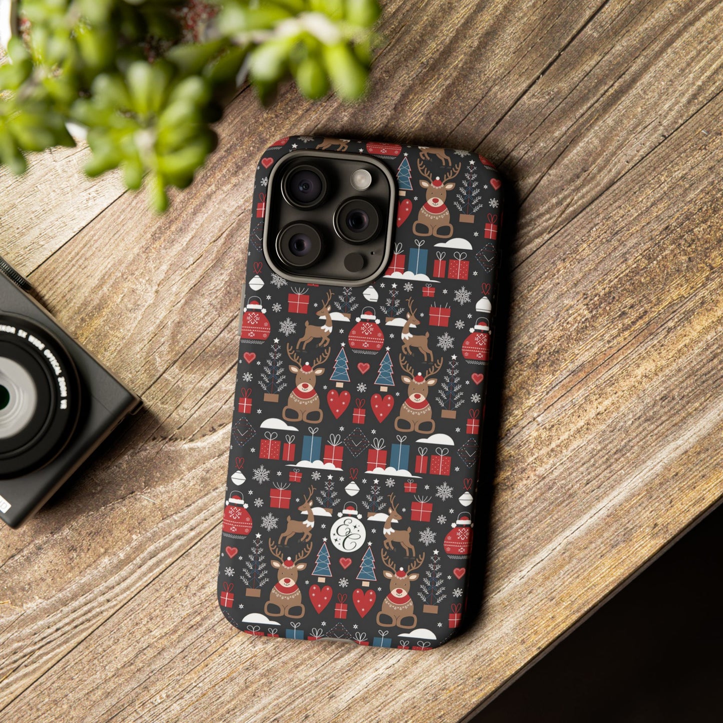 Christmas Holiday Pattern Tough Phone Case