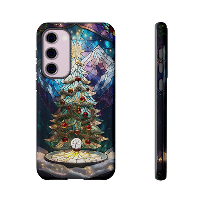 Christmas Tree Stained Glass Tough Phone Case