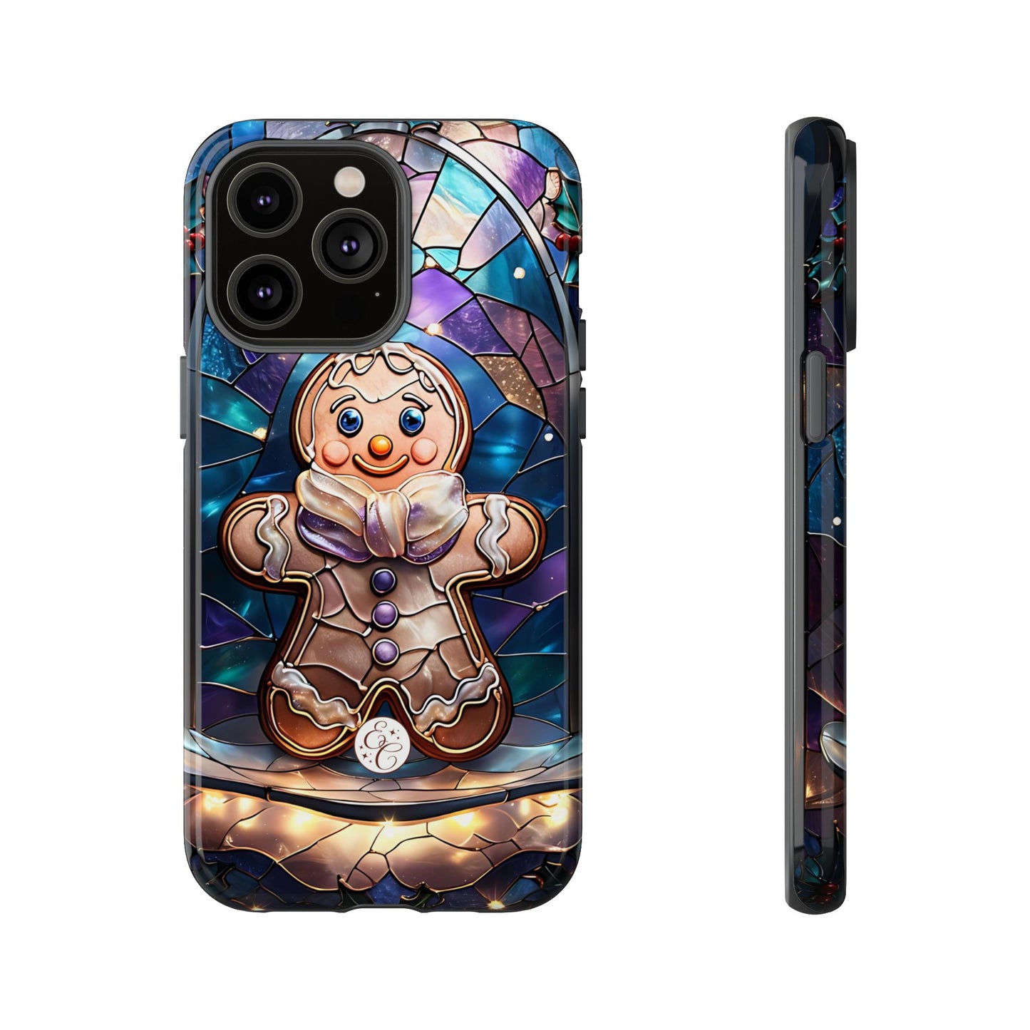 Gingerbread Man Stained Glass Tough Phone Case
