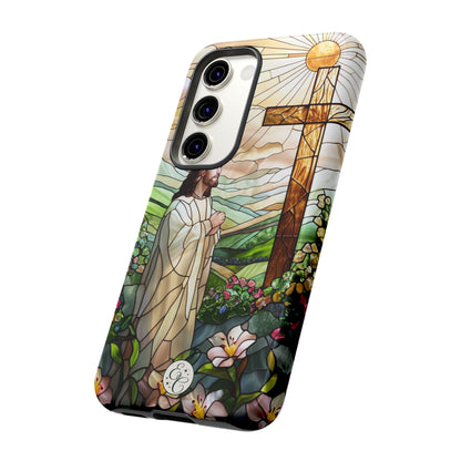 Jesus Stained Glass Tough Phone Case