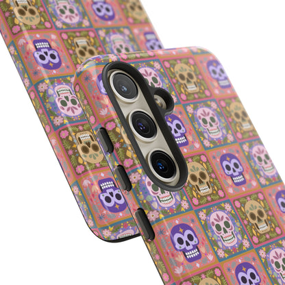 Sugar Skull Pattern Tough Phone Case