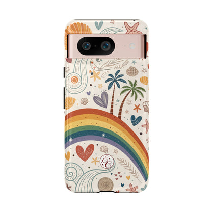 Rainbow Pride Boho Beach Tough Phone Case